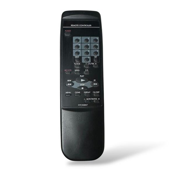 ORIGINAL Daewoo EMERSON VCR Remote Controller 97P1R2BR07 With Back Cover Tested - Picture 11 of 11